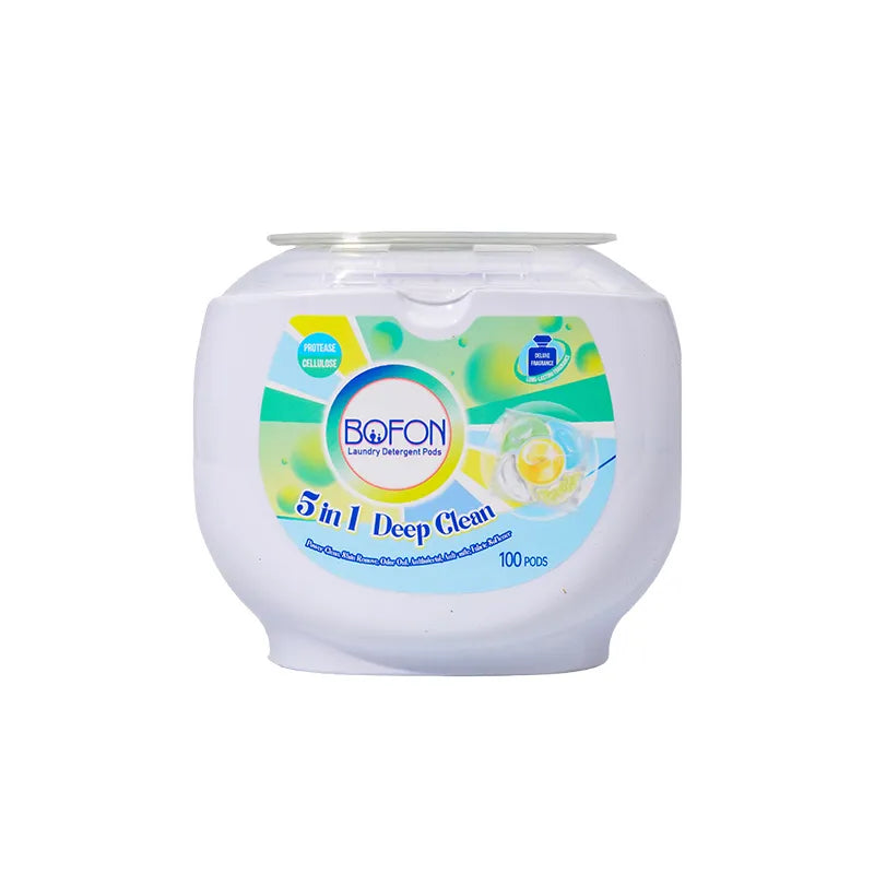 5 in 1 Laundry Detergent Pods, Lavender & Camellia Scent, 7g x 100 Count, Multi-Chamber Beads
